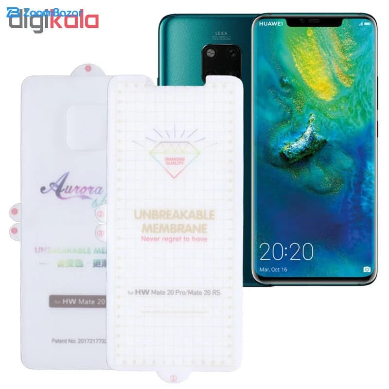 گلس و پشت گوشی بوف مدل Hg01 مناسب برای گوشی موبایل هوآوی Mate 20 pro — تصویر ۲