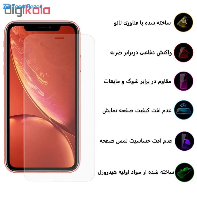 گلس و پشت گوشی بوف مدل Hg01 مناسب برای گوشی موبایل اپل Iphone Xr — تصویر ۶