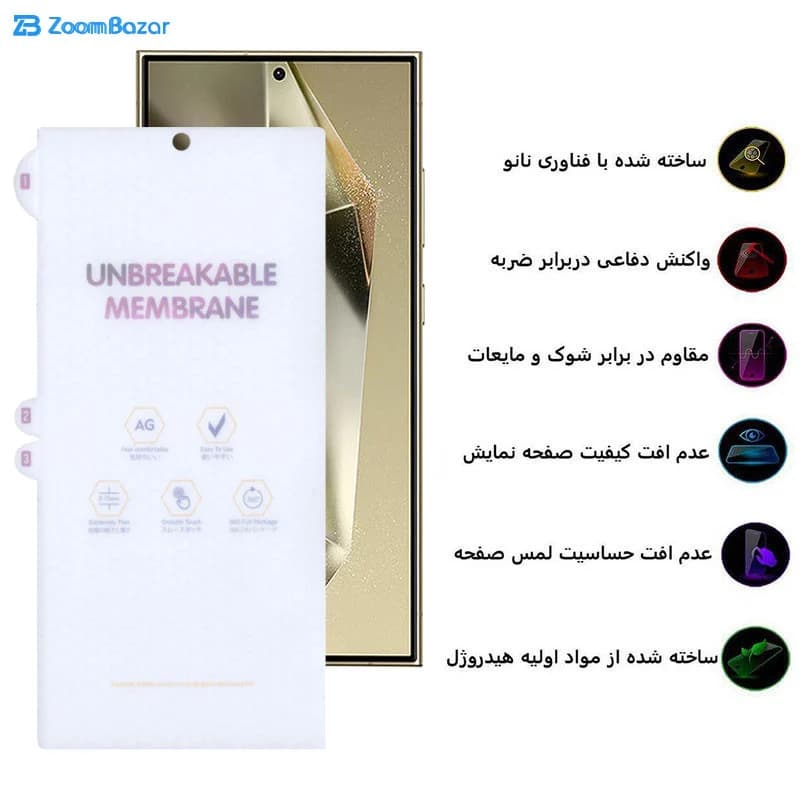 گلس مات بوف مدل Hydrogel-Matte مناسب برای گوشی موبایل سامسونگ Galaxy S24 Ultra / S23 Ultra / S22 Ultra — تصویر ۴