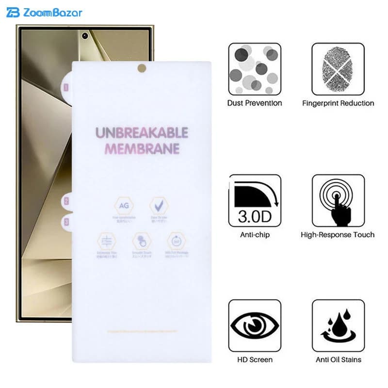 گلس مات بوف مدل Hydrogel-Matte مناسب برای گوشی موبایل سامسونگ Galaxy S24 Ultra / S23 Ultra / S22 Ultra — تصویر ۳