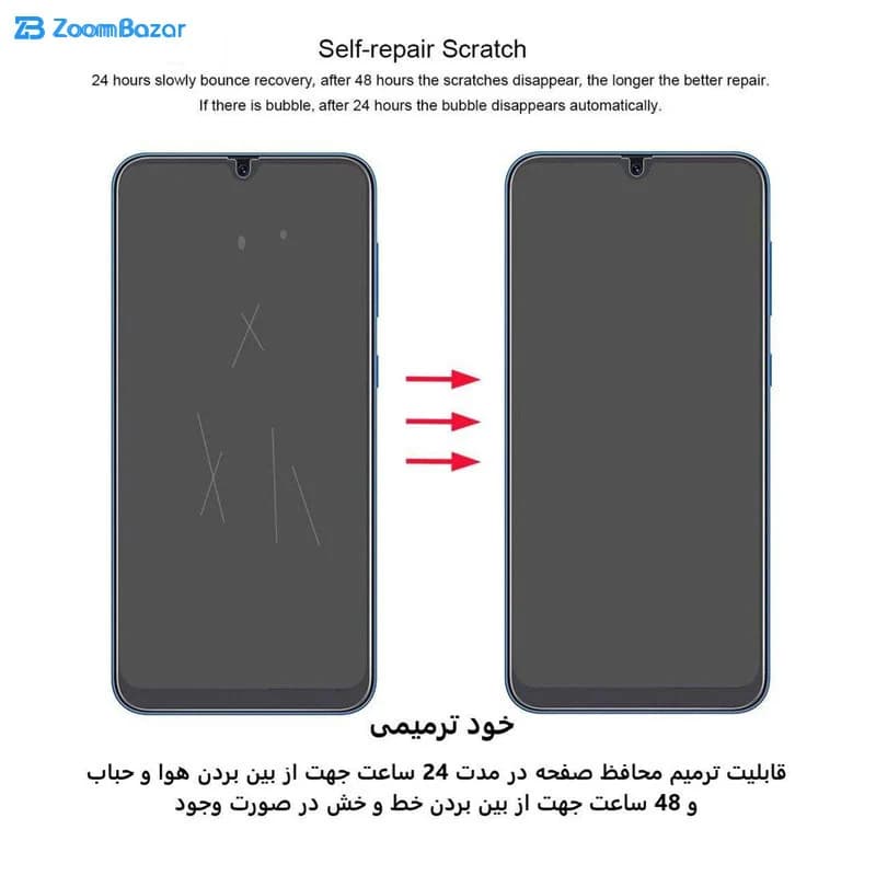گلس مات بوف مدل HgM15 مناسب برای گوشی موبایل شیائومی Redmi Note 9s — تصویر ۸