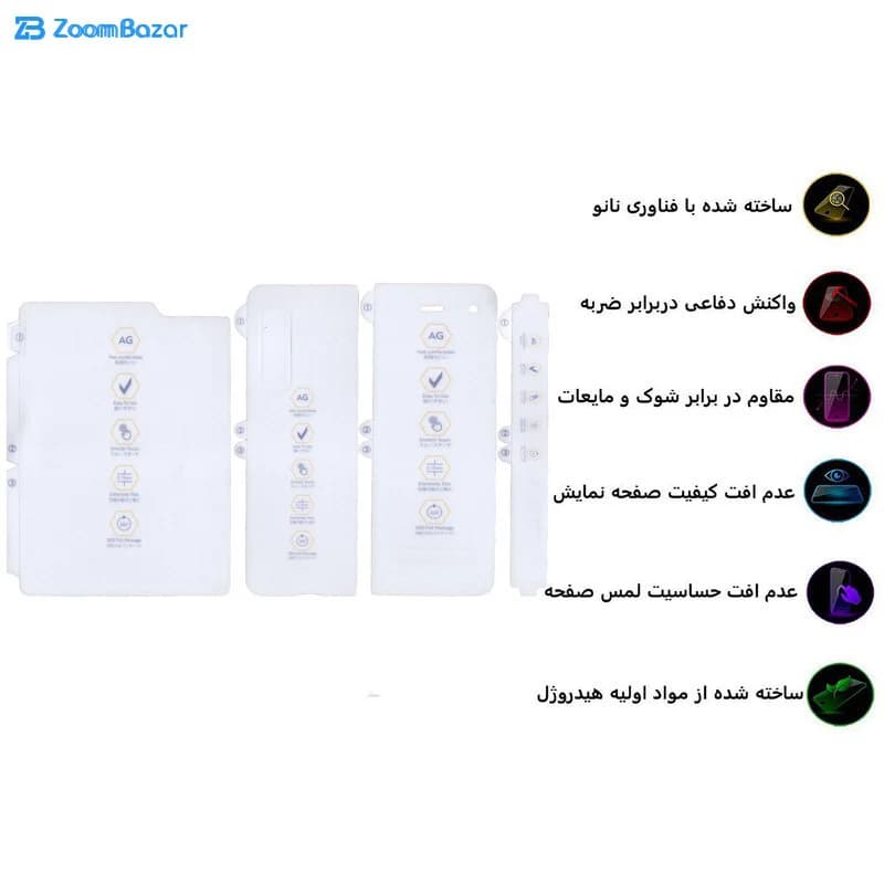 گلس مات بوف مدل HgM15 مناسب برای گوشی موبایل سامسونگ Galaxy Zfold1 — تصویر ۳