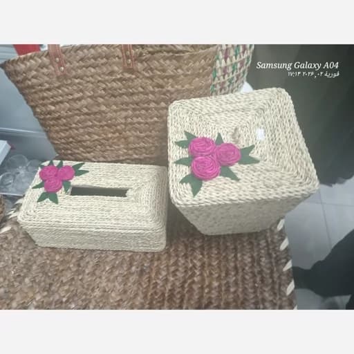 سطل و جادستمالی حصیری اتاق کامنا مدل 13144264