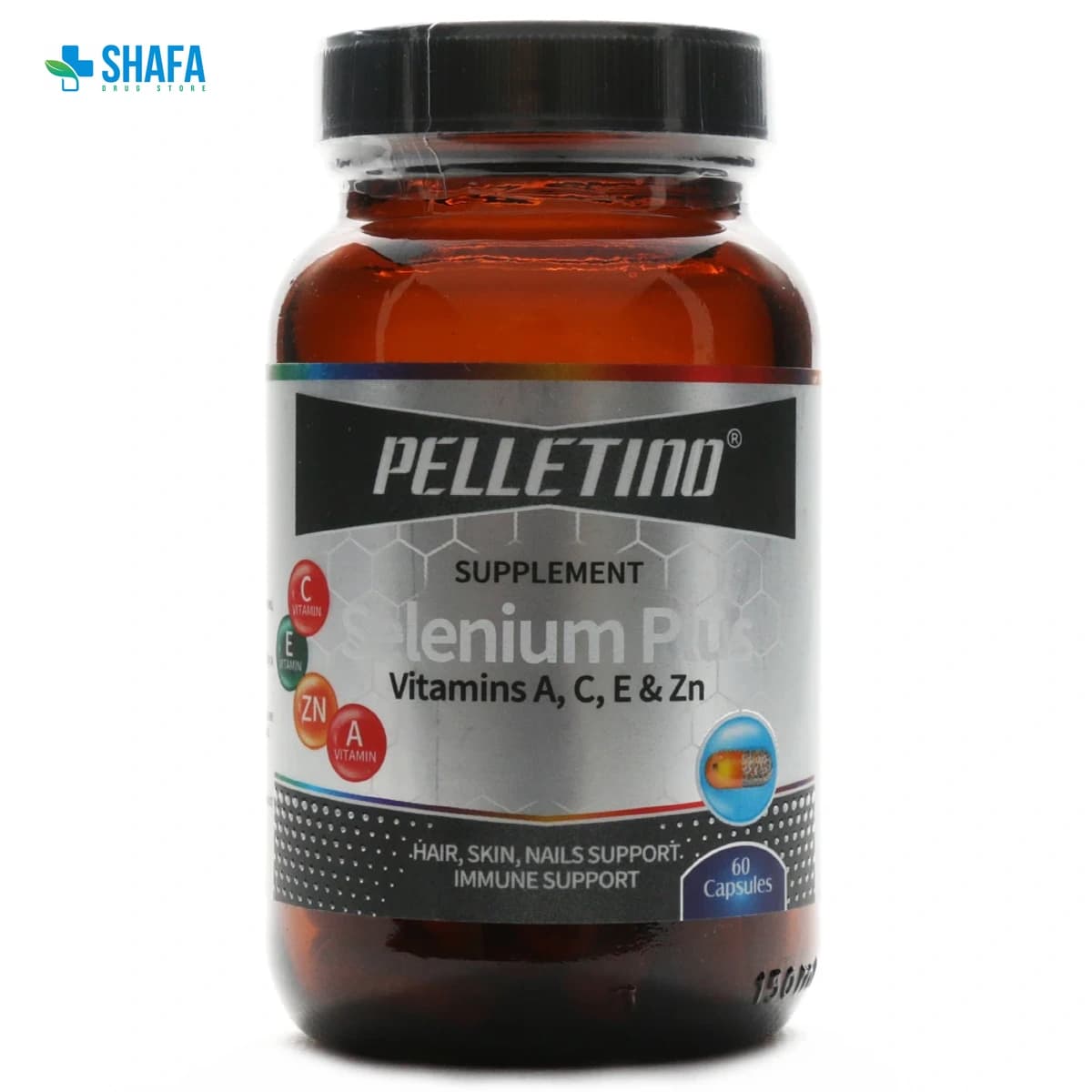 کپسول سلن پلاس پلیتینو ۶۰ عددی | Pelletino Selenium Plus