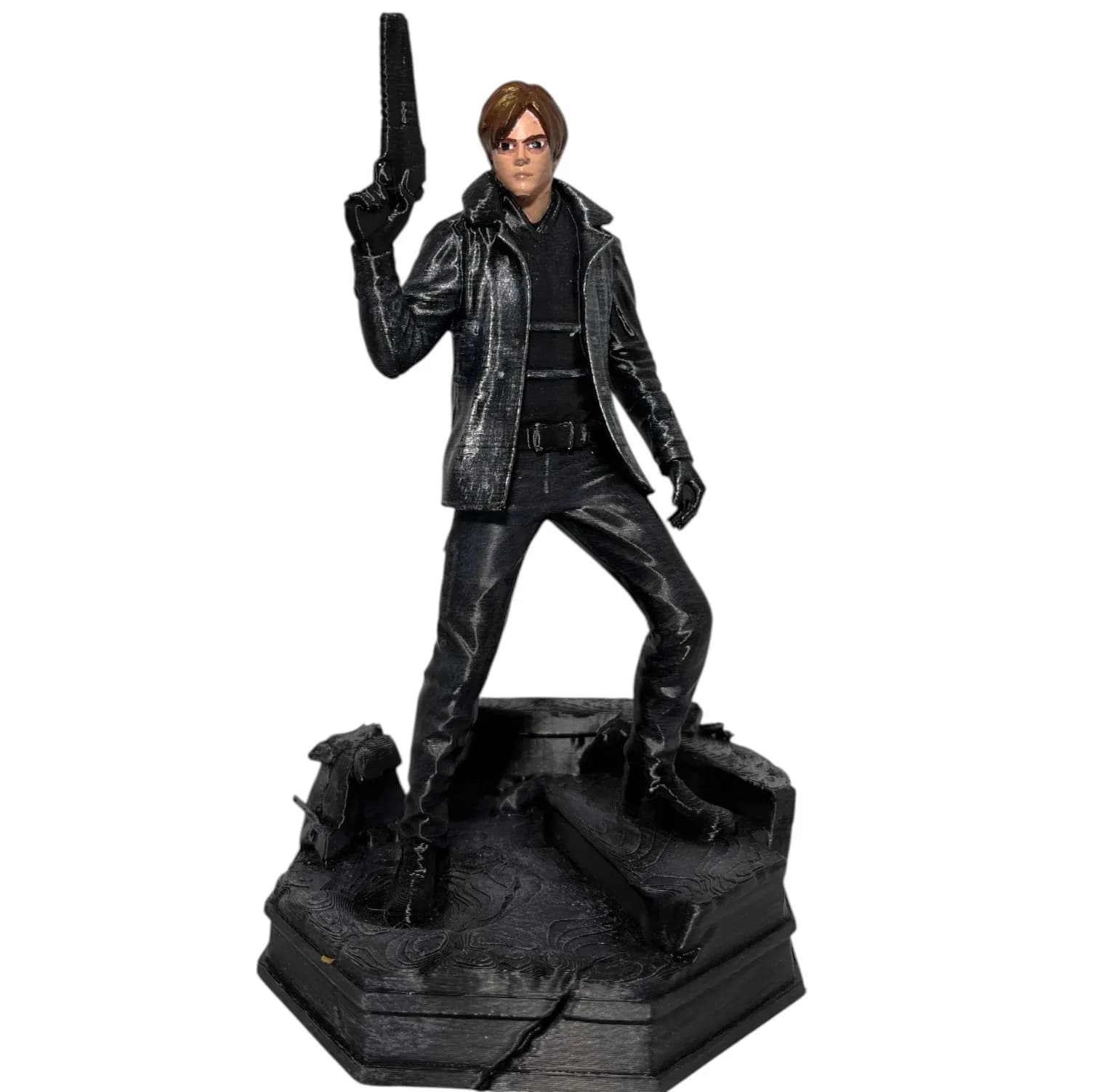 فیگور طرح لیان مدل leon s Kennedy ارتفاع ۲۰ سانتی متر