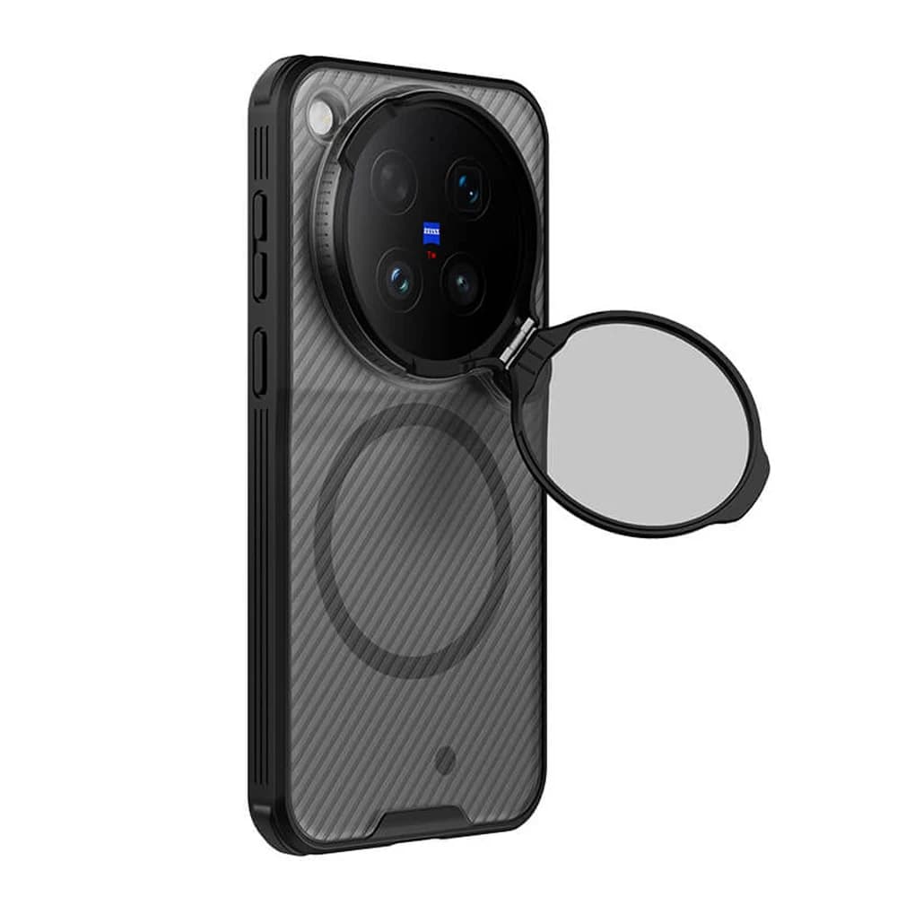 گارد مگنتی دودی کمرا استند Vivo X500 Pro مارک نیلکین مدل CamShield Prop Magnetic — تصویر ۵