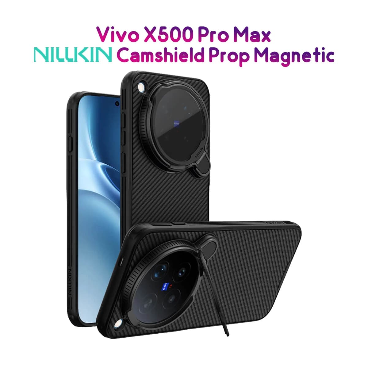 گارد مگنتی کمرا استند Vivo X500 Pro Max مارک نیلکین مدل CamShield Prop Magnetic
