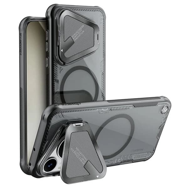 قاب کریستالی مگنتی کمرا استند نیلکین Huawei Pura 70 مدل Iceblade Prop Magnetic — تصویر ۷