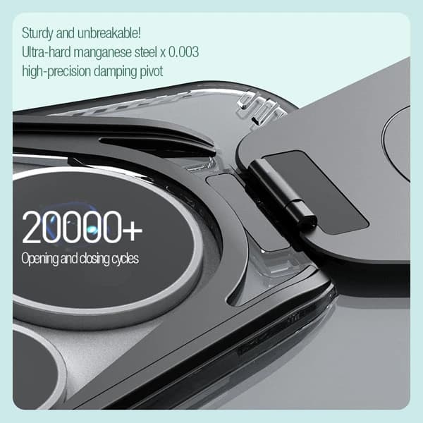 قاب کریستالی مگنتی کمرا استند نیلکین Huawei Pura 70 Pro مدل Iceblade Prop Magnetic — تصویر ۶