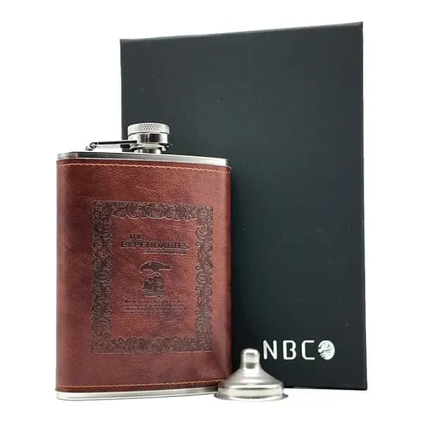 فلاسک جیبی طرح چرم اکسپندبلز ان بی کو مدل FLNB-1258