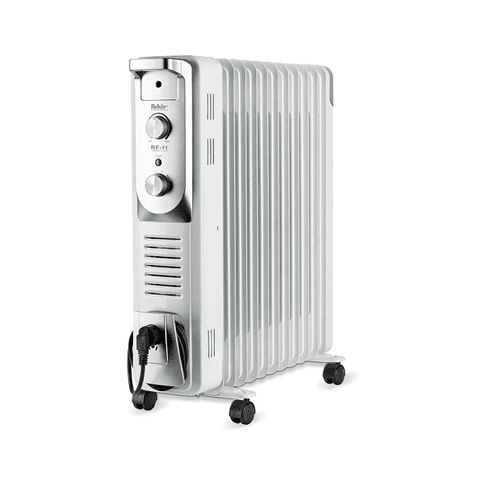 شوفاژ برقی فکیر ۹پره روغنی فن دار با حوله خشک کن آلمان اصلی ضمانت یکساله مدل RF09 Turbo Plus