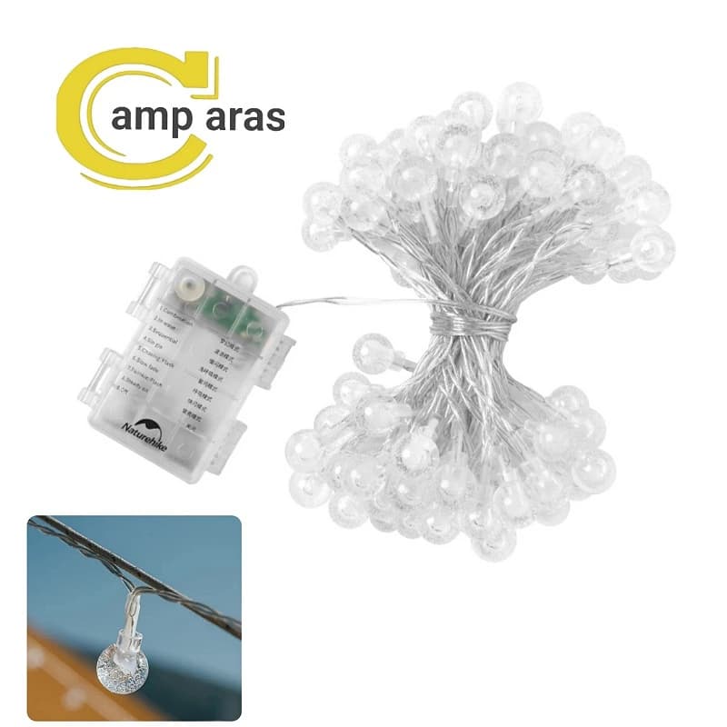 چراغ ریسه کمپینگ 10 متری نیچرهایک CNH22DQ028 اصل