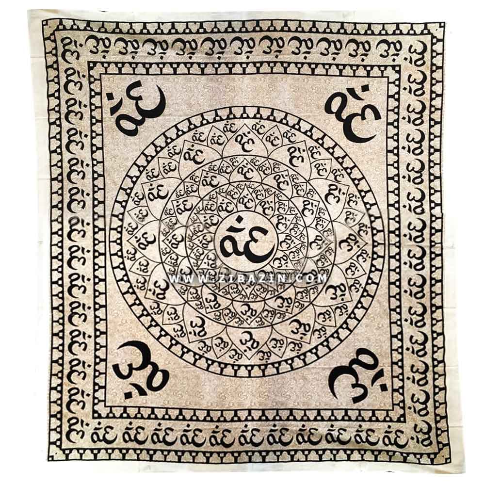 دیوار آویز (بکدراپ) و روتختی دو نفره طرح اوم (OM)