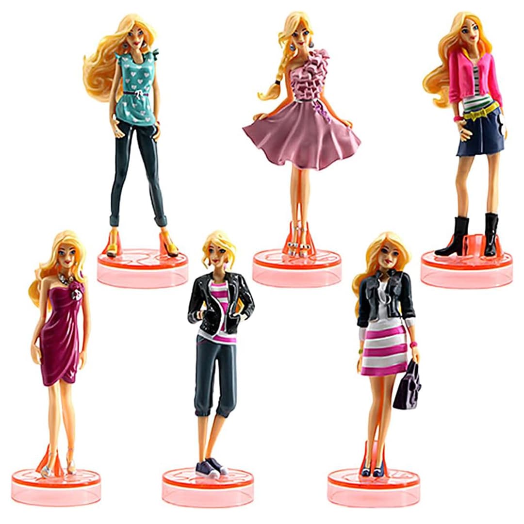 فیگور باربی Barbie مجموعه 6 عددی