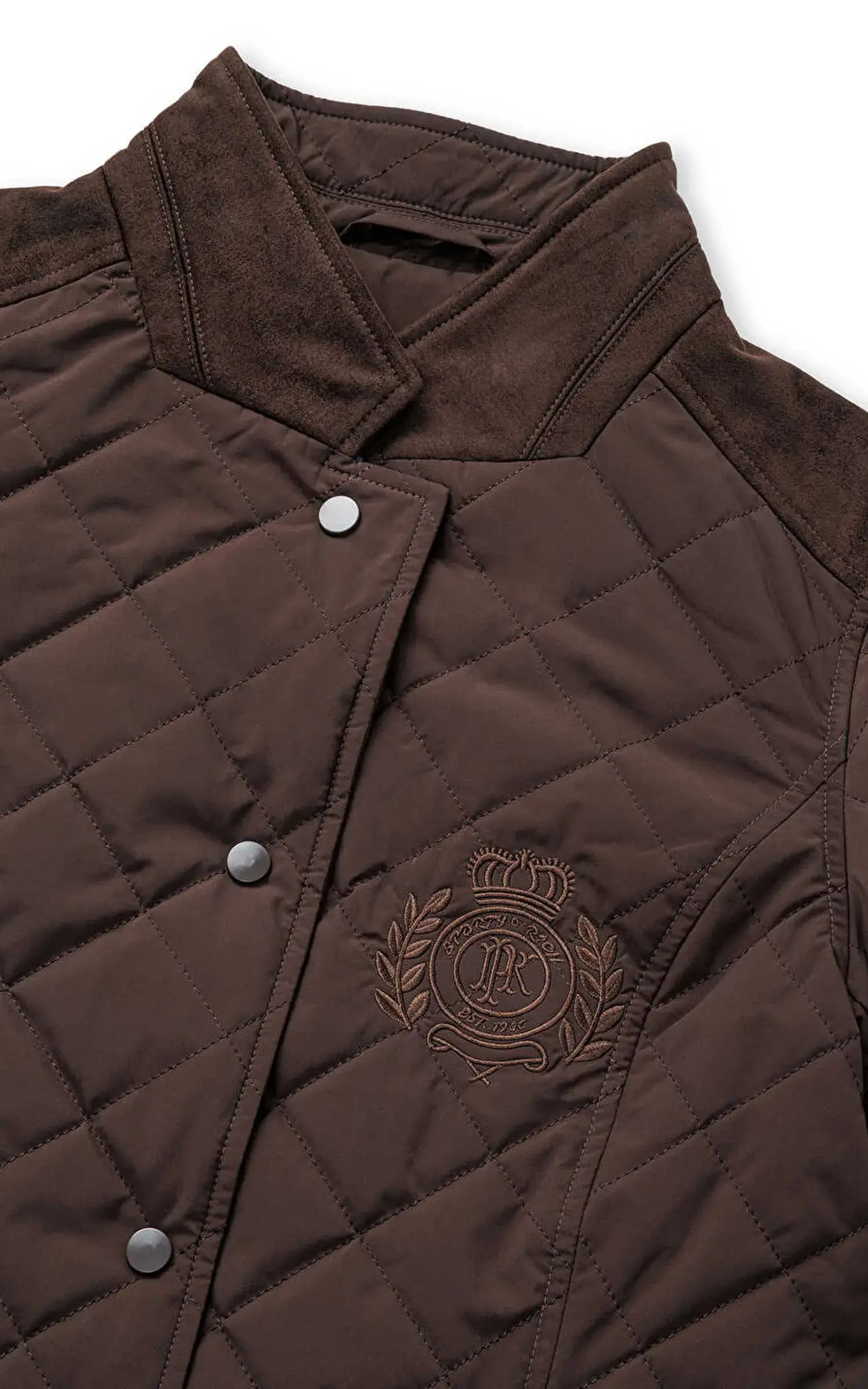 کاپشن زنانه قهوه‌ای تیره دوخت لوزی یقه برگردان دکمه‌دار IPEKYOL کد IW6260012379 — تصویر ۷