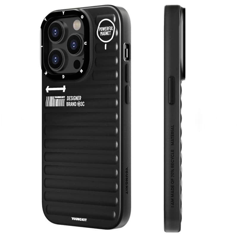 کاور یانگ کیت مدل پافر رنگ تیتانیوم مناسب برای گوشی موبایل اپل iphone 15promax کدk24779 — تصویر ۲