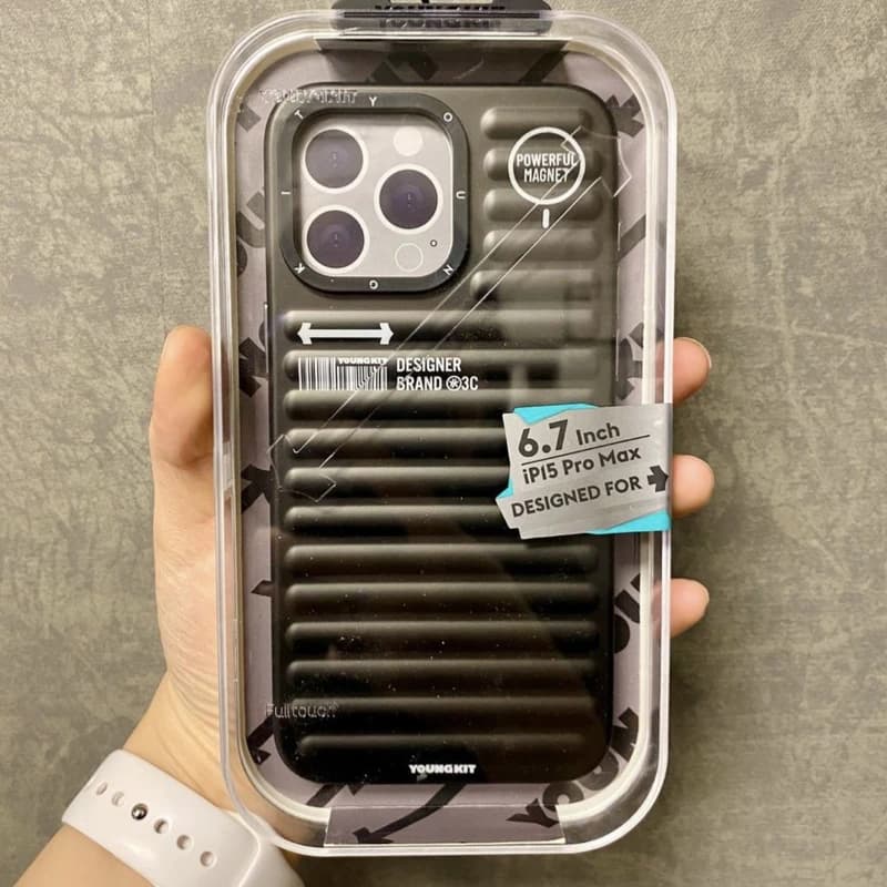 کاور یانگ کیت مدل پافر رنگ تیتانیوم مناسب برای گوشی موبایل اپل iphone 15promax کدk24779 — تصویر ۴