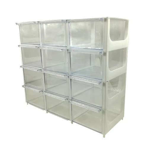جعبه 12 خانه سفید بدون دسته 3*4