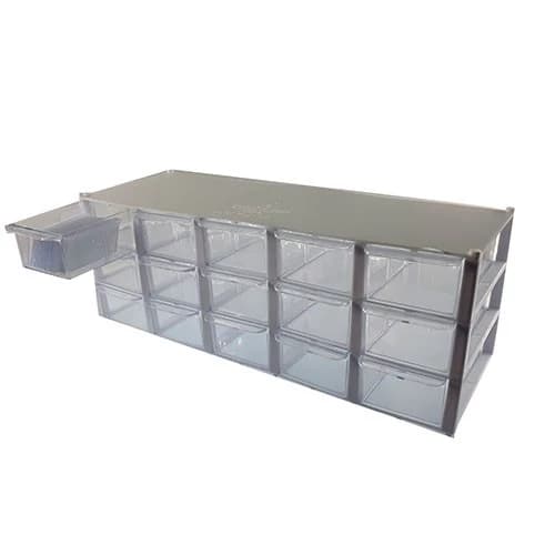 جعبه 15 خانه سفید 5*3 با جدا کننده