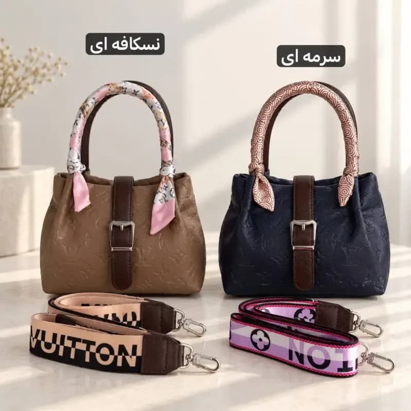 کیف زنانه دستی پاسپورتی چرم مصنوعی روزمره — تصویر ۳