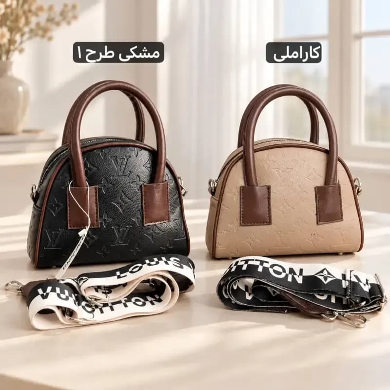 کیف زنانه دستی و پاسپورتی چرم مصنوعی روزمره — تصویر ۳