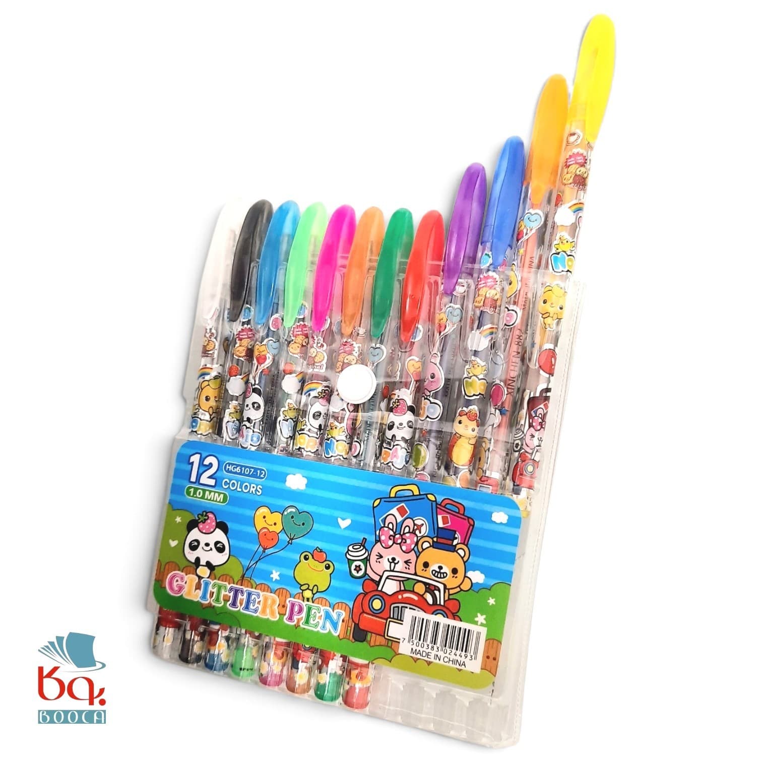 خودکار اکلیلی ۱۲ رنگ مدل Glitter Pen