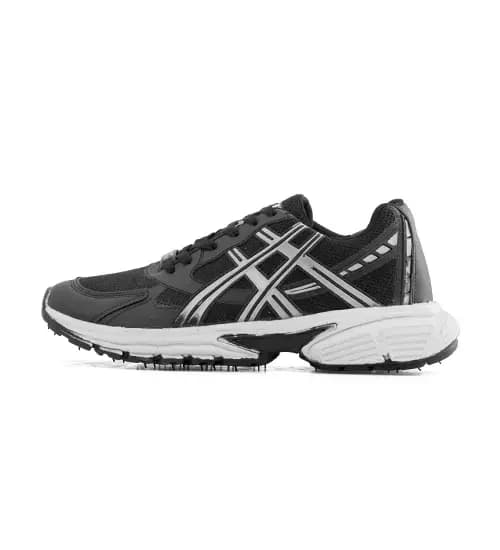 کفش مردانه اسپرت چرم مصنوعی مشکی طوسی Asics