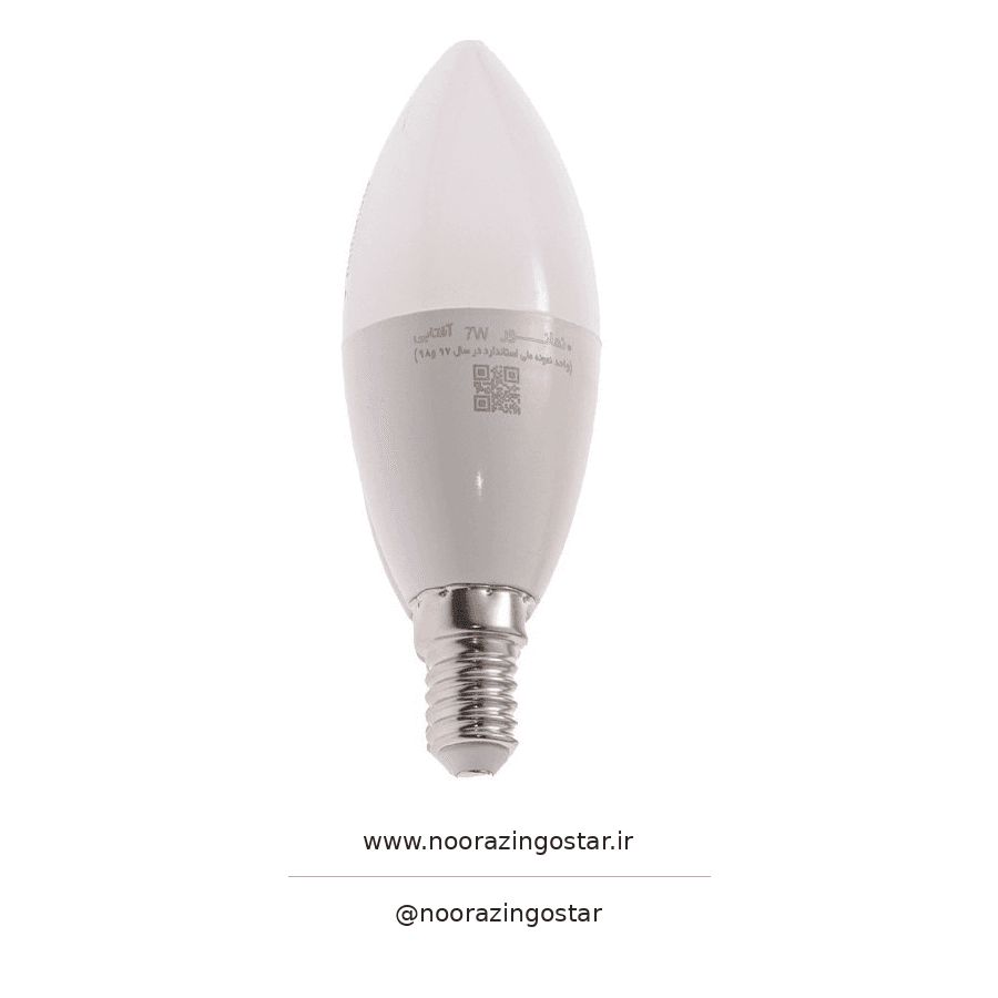 لامپ LED کندل نمانور آسیا ۷ وات پایه E14/Namanor Asia 7W LED Candle Bulb E14