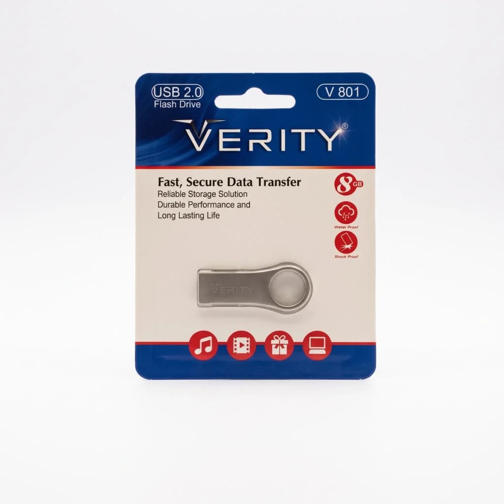 فلش مموری وریتی مدل V801 ظرفیت 8 گیگابایت USB2.0 — تصویر ۲
