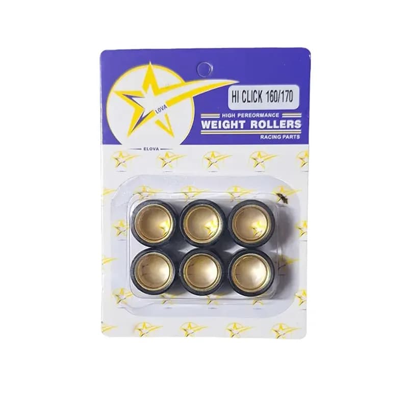 ساچمه کلاچ موتورسیکلت طرح کلیک 160/170 برند ELOVA – وزن ۱۲ گرم