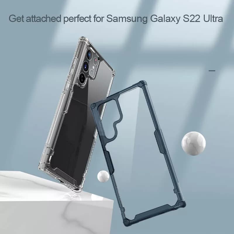 کاور نیلکین مدل Nature TPU Pro مناسب برای گوشی موبایل سامسونگ Galaxy S22 Ultra — تصویر ۲