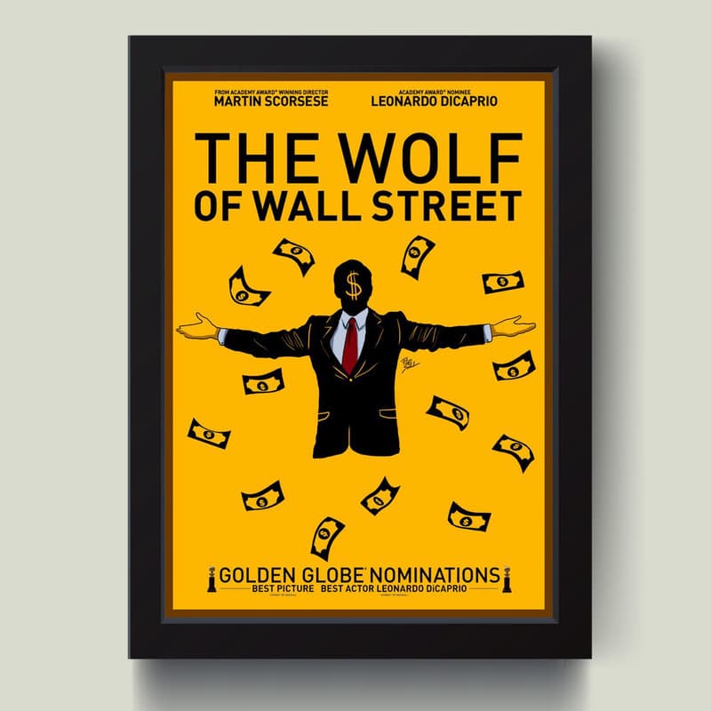 تابلو مدل The Wolf of Wallstreet کدMJ131341