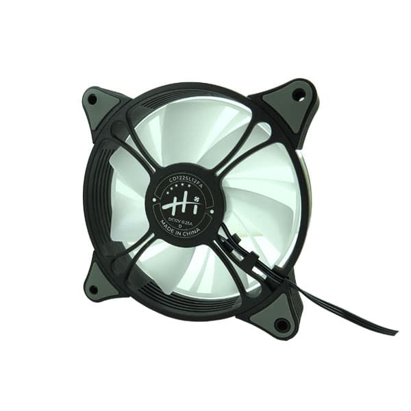 فن کیس 12 × 12 HI مدل CD1225L12FA چراغدار RGB کد B474