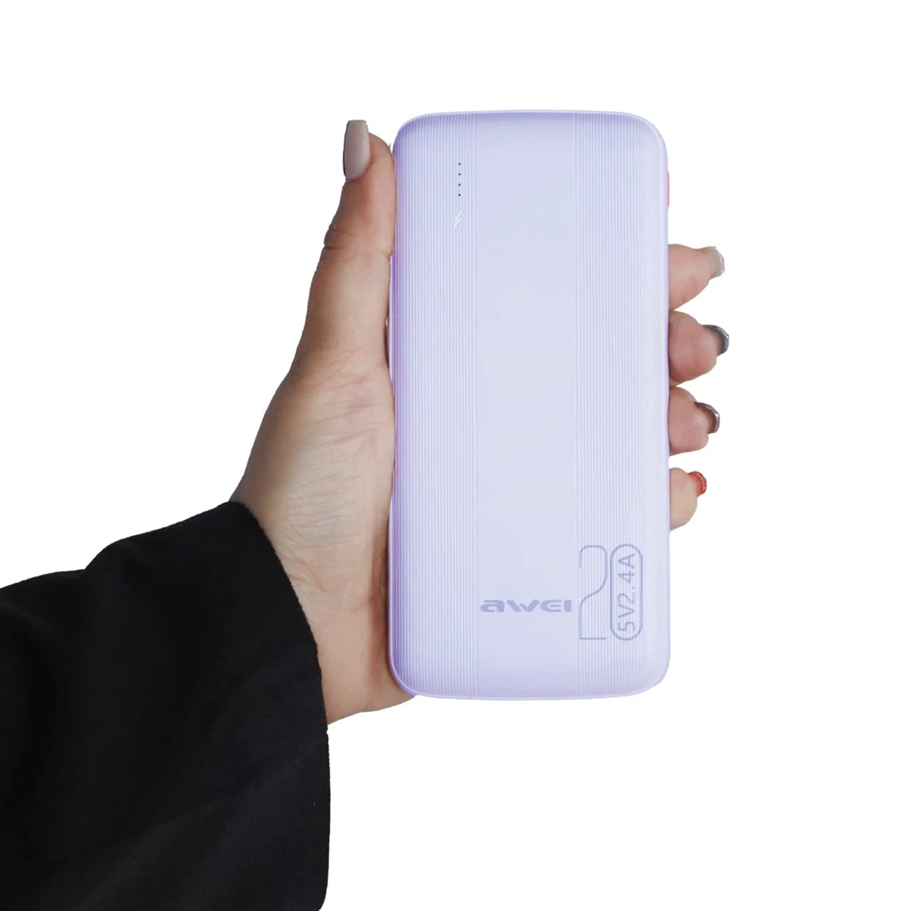 پاوربانک فست شارژ Awei 20000mAh مدل P19K – بنفش – RYL — تصویر ۲