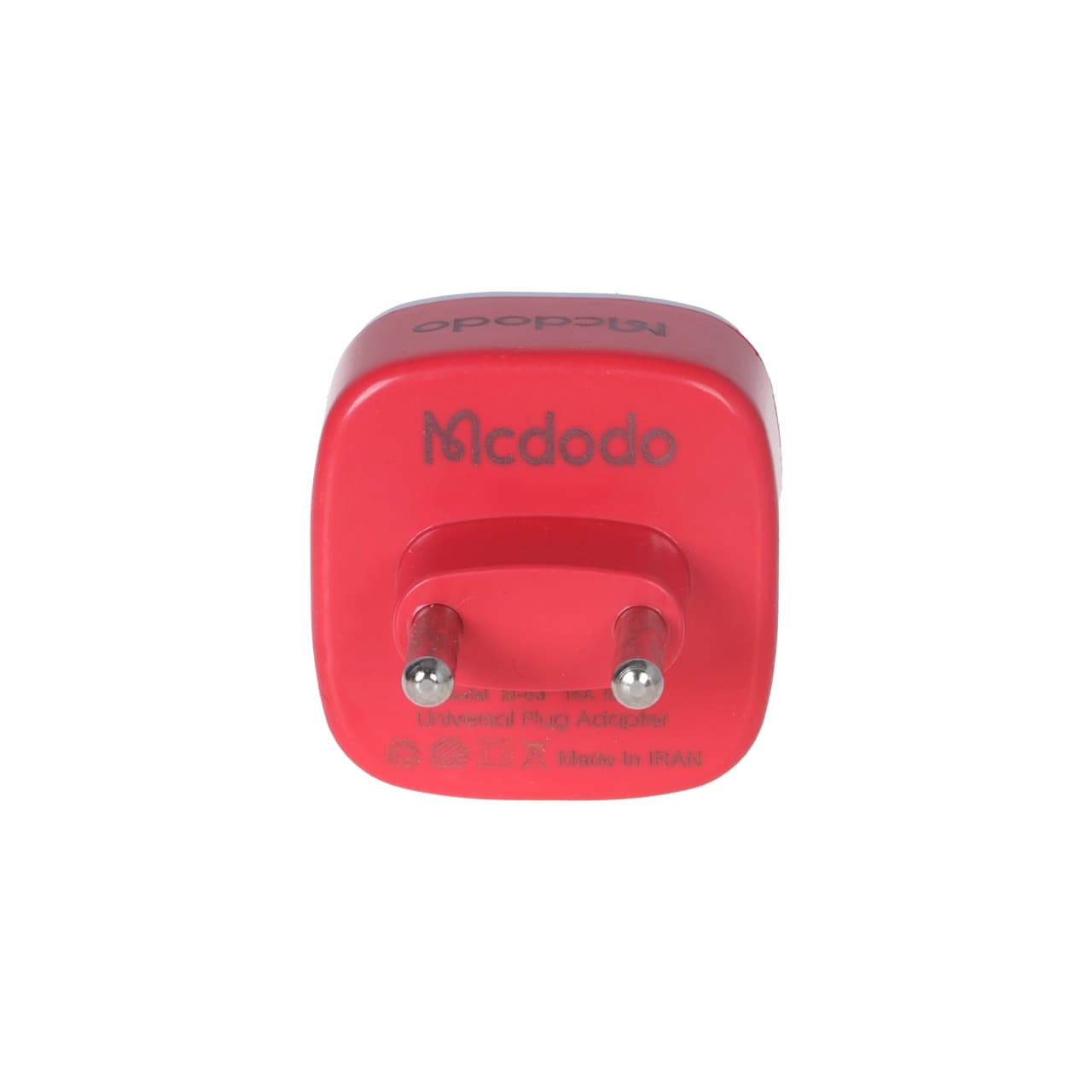 تبدیل برق 3 به 2 Mcdodo مدل M-03 – قرمز – ALP — تصویر ۲