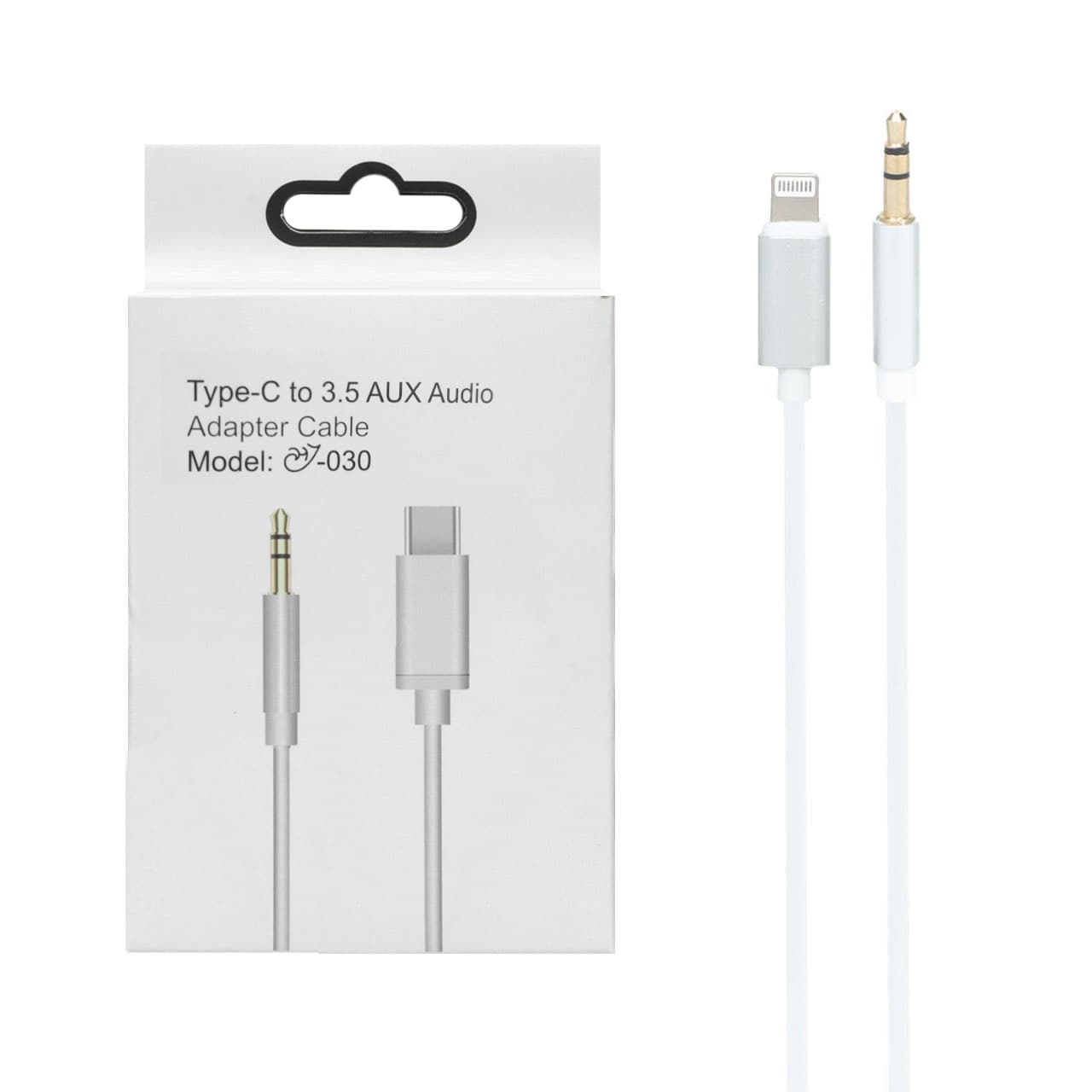 کابل Aux To Type-C مدل JH-030 – سفید – ALP