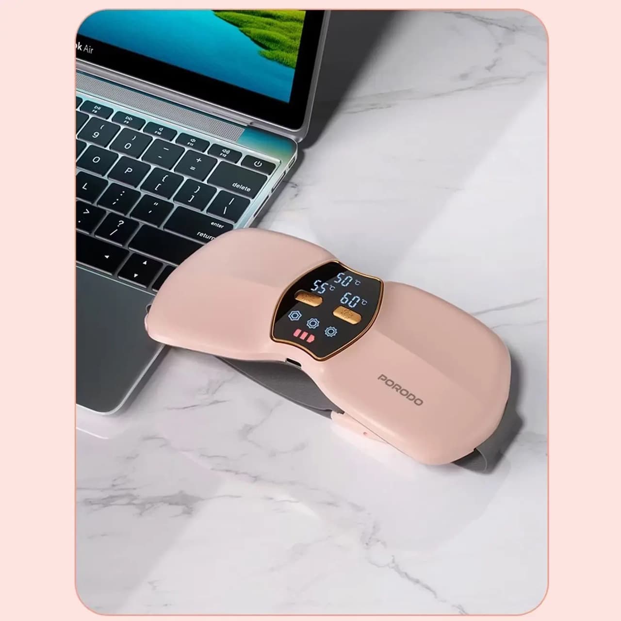 ماساژور حرارتی قاعدگی Porodo مدل Cordless Heat Wave PDLFST194PK – صورتی (گارانتی 6 ماهه شرکتی) — تصویر ۲