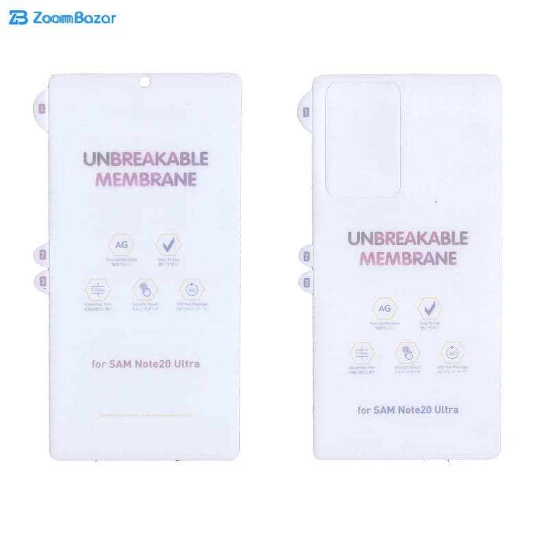گلس مات بوف مدل Hgm15 مناسب برای گوشی موبایل سامسونگ Galaxy Note 20 Ultra به همراه پشت گوشی — تصویر ۳
