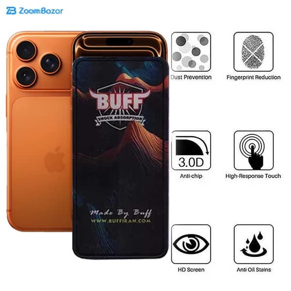 گلس مات بوف مدل BullRun Matte Pro مناسب برای گوشی موبایل اپل iPhone 17 Pro / 17 / 16 Pro — تصویر ۷