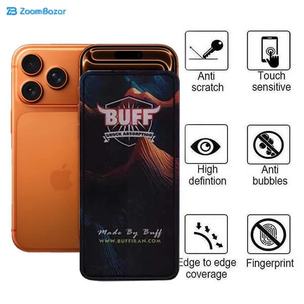 گلس مات بوف مدل BullRun Matte Pro مناسب برای گوشی موبایل اپل iPhone 17 Pro / 17 / 16 Pro — تصویر ۳