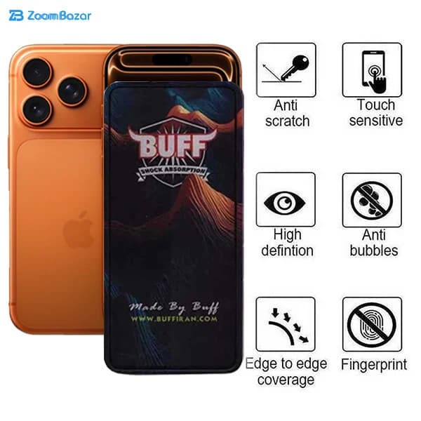 گلس مات بوف مدل BullRun Matte Pro مناسب برای گوشی موبایل اپل iPhone 17 Pro / 17 / 16 Pro — تصویر ۵