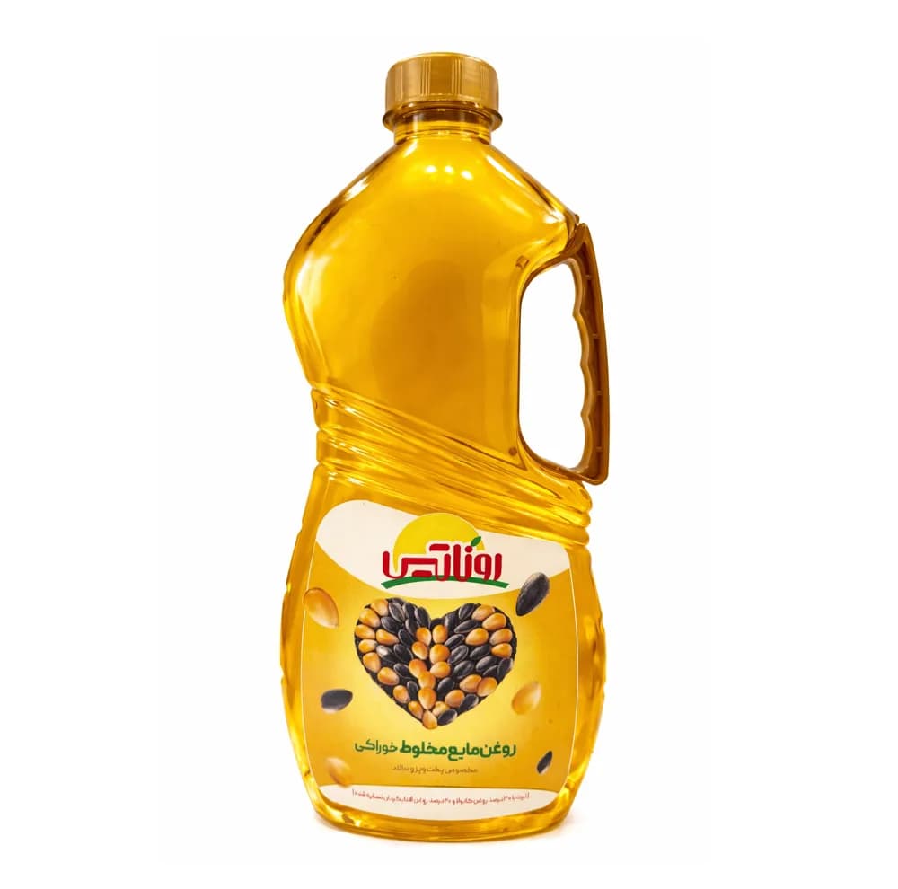 روغن مایع آفتابگردان و ذرت و کانولا بدون پالم روناتیس – 1 لیتر