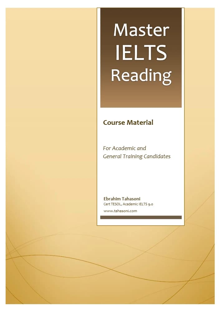 دانلود کتاب مهارت درک مطلب آیلتس (Master IELTS Reading) نسخه انگلیسی PDF | ابراهیم طحسونی