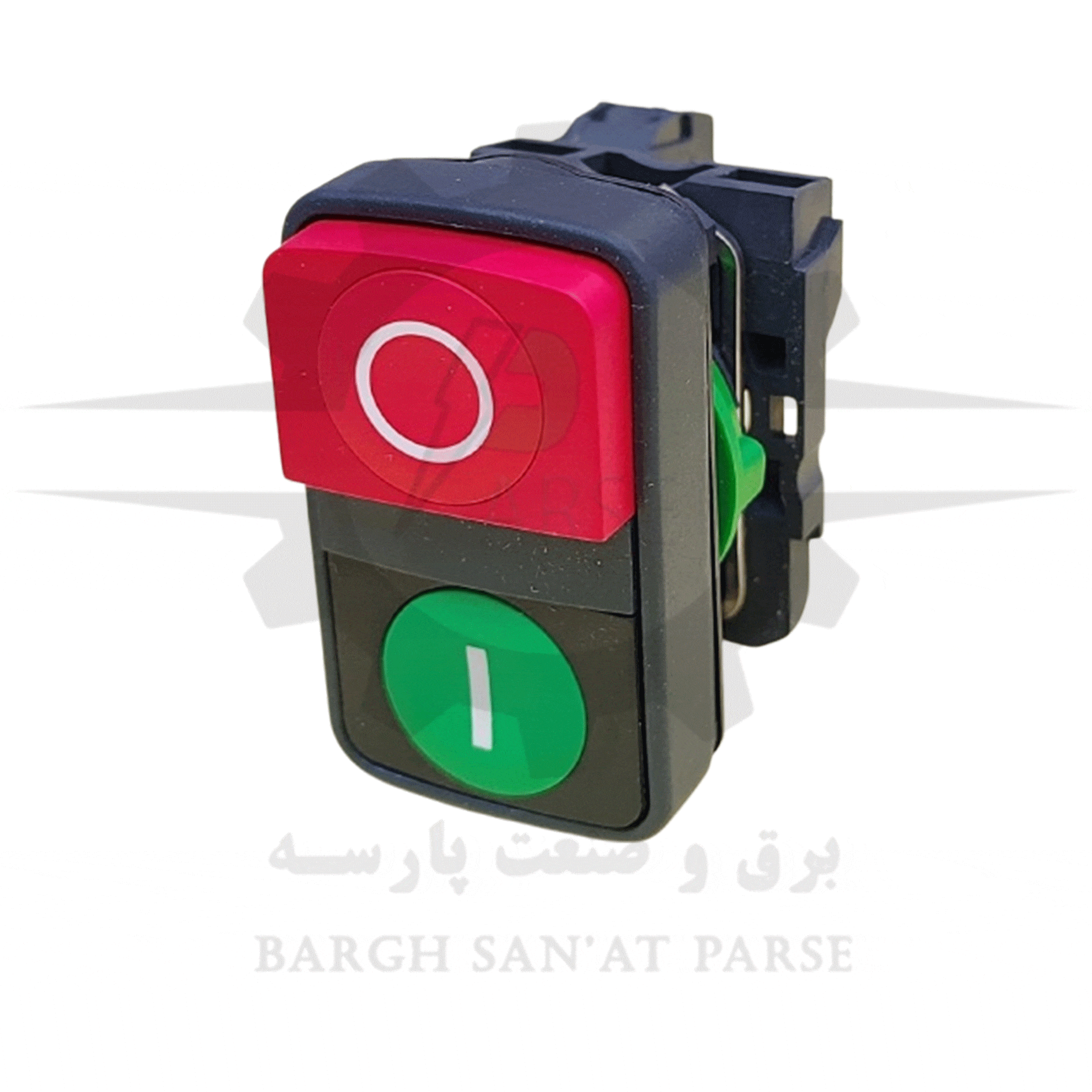 شستی دوبل استوپ استارت اشنایدر مدل XB5AL73415