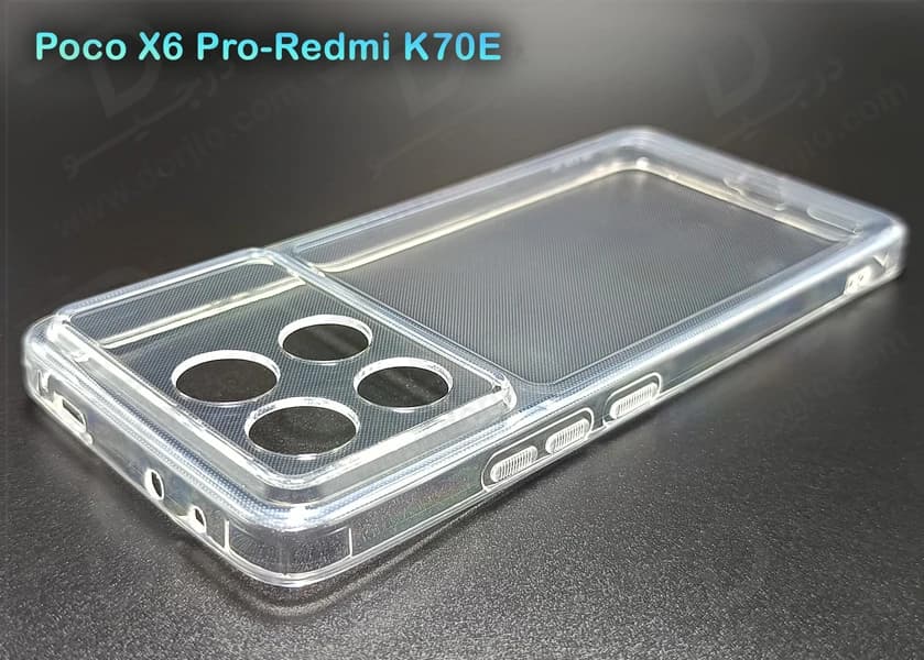 گارد ژله ای شفاف با محافظ دوربین Xiaomi Redmi K70E — تصویر ۷