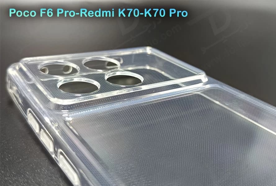 گارد ژله ای شفاف با محافظ دوربین Xiaomi Redmi K70-K70 Pro — تصویر ۲