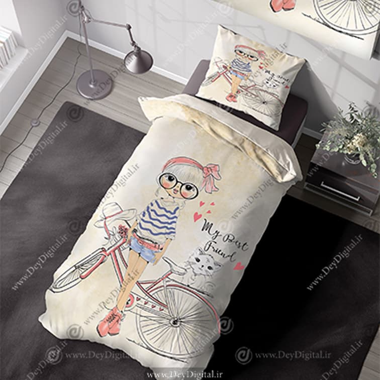 روتختی فانتزی نوجوان دخترانه طرح پرنسسی PK-5476