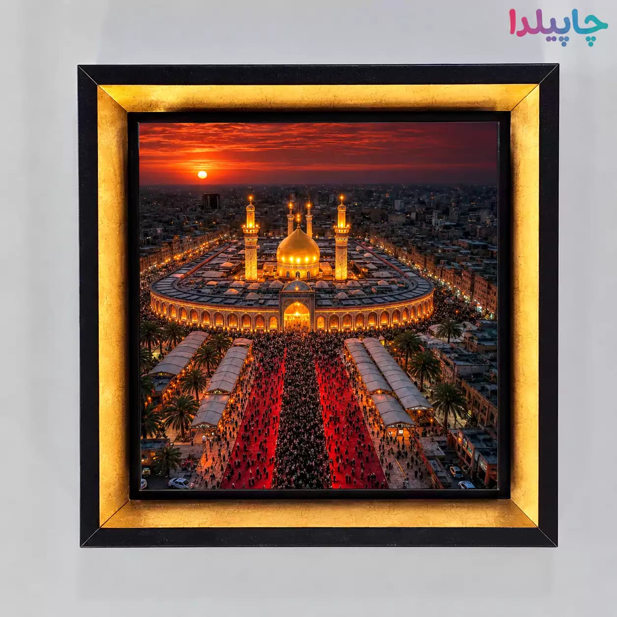 تابلو کاشی با عکس حرم امام حسین