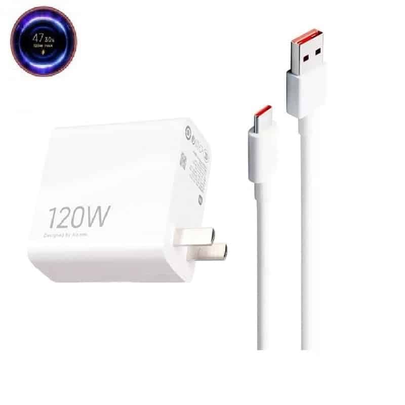 شارژر سرجعبه ای اورجینال 120 وات شیائومی شیائومی NOTE 12 PRO + سوزن سیم‌کارت طرح دایره