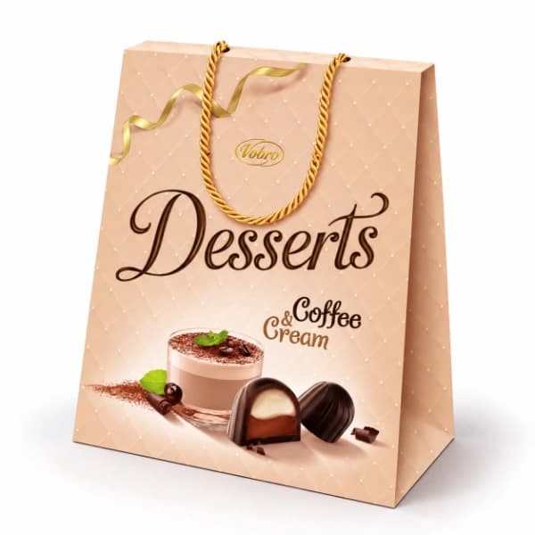 شکلات کادویی Vobro Desserts Coffee & Cream با طعم قهوه و کرم – 182 گرم